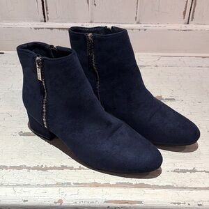 Elegant Navy Ankle Booties